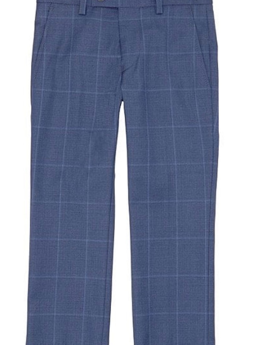 Blue plaid boys Dress Pants